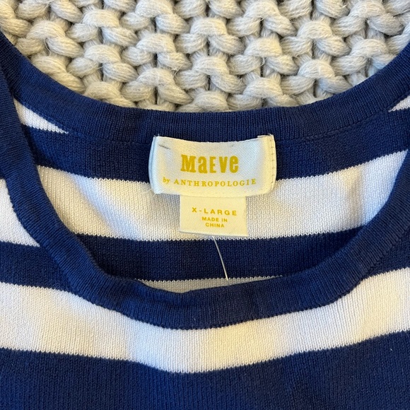 NWT Anthropologie Maeve Striped Racerback Sweater Tank - Picture 8 of 10